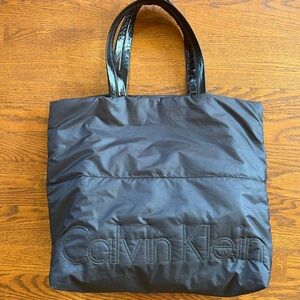 Calvin Klein Black Nylon Tote